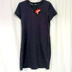 North Face Terry Dress RTO Slim Fit Pockets Gray Women’s Size M